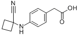 2-(4-(1-CYANOCYCLOBUTYLAMINO) PHENYL)ACETIC ACID CAS#: 915087-08-0
