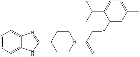 2-[4-(1H-benzimidazol-2-yl)-1-piperidinyl]-2-oxoethyl 2-isopropyl-5-methylphenyl ether CAS#: 919069-26-4
