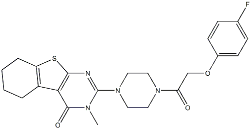 2-{4-[(4-fluorophenoxy)acetyl]piperazin-1-yl}-3-methyl-5,6,7,8-tetrahydro[1]benzothieno[2,3-d]pyrimidin-4(3H)-one CAS#: 951983-63-4