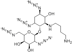 2-[(4-AMINOBUTYL)AMINO]-4,6-DIAZIDO-2,4,5,6-TETRADEOXY-3-O-(2,6-DIAZIDO-2,6-DIDEOXY-D-GLUCOPYRANOSYL)-D-MYO-INOSITOL CAS#: 948916-02-7