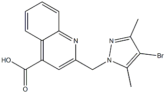 2-[(4-Bromo-3,5-dimethyl-1H-pyrazol-1-yl)methyl]quinoline-4-carboxylic acid CAS#: 956392-62-4
