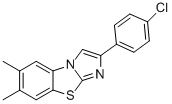 2-(4-CHLOROPHENYL)-6,7-DIMETHYLIMIDAZO[2,1-B]BENZOTHIAZOLE CAS#: 941534-94-7