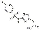 (2-{[(4-Chlorophenyl)sulfonyl]amino}-1,3-thiazol-4-yl)acetic acid CAS#: 929839-22-5
