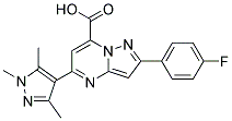 2-(4-FLUORO-PHENYL)-5-(1,3,5-TRIMETHYL-1H-PYRAZOL-4-YL)-PYRAZOLO[1,5-A]PYRIMIDINE-7-CARBOXYLIC ACID CAS#: 956439-72-8