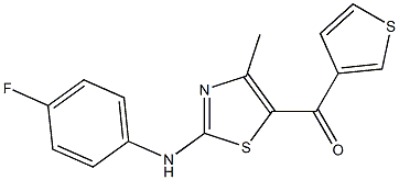 [2-[(4-Fluorophenyl)amino]-4-methyl-5-thiazolyl]-3-thienylmethanone CAS#: 913186-74-0