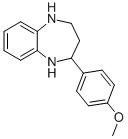 2-(4-METHOXY-PHENYL)-2,3,4,5-TETRAHYDRO-1H-BENZO[B][1,4]DIAZEPINE CAS#: 904815-83-4