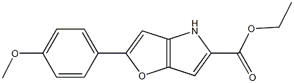 2-(4-Methoxyphenyl)-4H-furo[3,2-b]pyrrole-5-carboxylic Acid Ethyl Ester CAS#: 956296-80-3