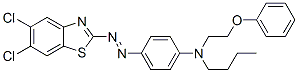 2-[4-[N-Butyl-N-(2-phenoxyethyl)amino]phenylazo]-5,6-dichlorobenzothiazole CAS#: 98727-93-6