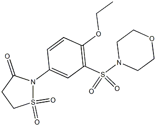 2-[4-ethoxy-3-(4-morpholinylsulfonyl)phenyl]-3-isothiazolidinone 1,1-dioxide CAS#: 951980-78-2
