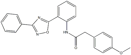 2-(4-methoxyphenyl)-N-[2-(3-phenyl-1,2,4-oxadiazol-5-yl)phenyl]acetamide CAS#: 904510-23-2