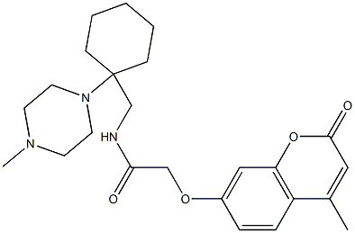 2-[(4-methyl-2-oxo-2H-chromen-7-yl)oxy]-N-{[1-(4-methylpiperazin-1-yl)cyclohexyl]methyl}acetamide CAS#: 919738-11-7