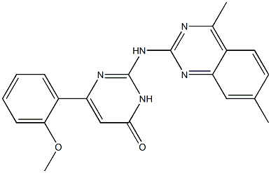 2-[(4,7-dimethyl-2-quinazolinyl)amino]-6-(2-methoxyphenyl)-4(3H)-pyrimidinone CAS#: 921117-30-8