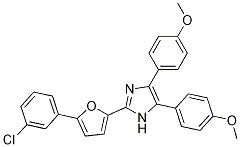 2-[5-(3-Chlorophenyl)-2-furanyl]-4,5-bis(4-methoxyphenyl)-1H-imidazole CAS#: 937807-66-4