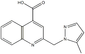 2-[(5-Methyl-1H-pyrazol-1-yl)methyl]quinoline-4-carboxylic acid CAS#: 956371-98-5
