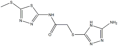 2-[(5-amino-4H-1,2,4-triazol-3-yl)sulfanyl]-N-[5-(methylsulfanyl)-1,3,4-thiadiazol-2-yl]acetamide CAS#: 948097-62-9