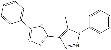 2-(5-methyl-1-phenyl-1H-1,2,3-triazol-4-yl)-5-phenyl-1,3,4-oxadiazole CAS#: 950234-92-1