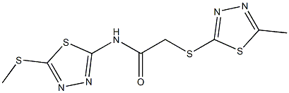2-[(5-methyl-1,3,4-thiadiazol-2-yl)thio]-N-[5-(methylthio)-1,3,4-thiadiazol-2-yl]acetamide CAS#: 919266-00-5