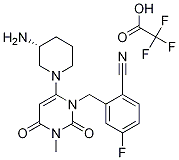 2-[[6-[(3R)-3-AMino-1-piperidinyl]-3,4-dihydro-3-Methyl-2,4-dioxo-1(2H)-pyriMidinyl]Methyl]-4-fluorobenzonitrile Trifluoroacetate CAS#: 928201-45-0