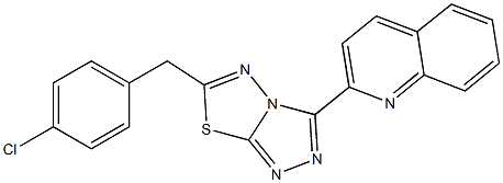 2-[6-(4-chlorobenzyl)[1,2,4]triazolo[3,4-b][1,3,4]thiadiazol-3-yl]quinoline CAS#: 951942-68-0