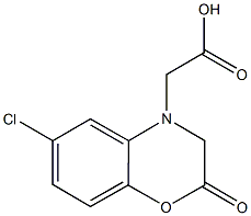 2-(6-Chloro-2-oxo-2H-benzo[b][1,4]oxazin-4(3H)-yl)acetic acid CAS#: 99074-37-0