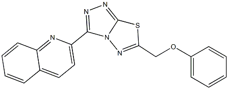 2-[6-(phenoxymethyl)[1,2,4]triazolo[3,4-b][1,3,4]thiadiazol-3-yl]quinoline CAS#: 951997-58-3