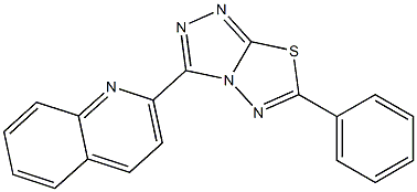 2-(6-phenyl[1,2,4]triazolo[3,4-b][1,3,4]thiadiazol-3-yl)quinoline CAS#: 951940-26-4
