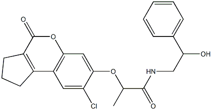 2-[(8-chloro-4-oxo-1,2,3,4-tetrahydrocyclopenta[c]chromen-7-yl)oxy]-N-(2-hydroxy-2-phenylethyl)propanamide CAS#: 902043-52-1