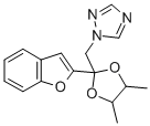 2-(Benzofuran-2-yl)-2-(1-(1H-1,2,4-triazolyl)-methyl)-4,5-dimethyl-1,3 -dioxolan [German] CAS#: 98532-74-2