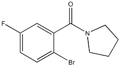 (2-Bromo-5-fluorophenyl)(pyrrolidin-1-yl)methanone CAS#: 951884-12-1