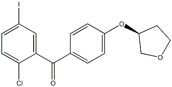 (2-Chloro-5-iodophenyl)[4-[[(3S)-tetrahydro-3-furanyl]oxy]phenyl]methanone CAS#: 915095-87-3