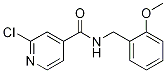 2-Chloro-N-(2-Methoxybenzyl)pyridine-4-carboxaMide, 95% CAS#: 954217-69-7