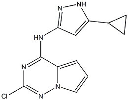 2-Chloro-N-(5-cyclopropyl-1H-pyrazol-3-yl)pyrrolo[2,1-f][1,2,4]triazin-4-aMine CAS#: 918538-08-6