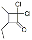 2-Cyclobuten-1-one, 4,4-dichloro-2-ethyl-3-methyl- CAS#: 914295-48-0