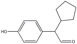 2-Cyclopentyl-2-(4-hydroxyphenyl)acetaldehyde CAS#: 931583-38-9