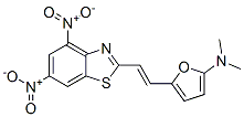 2-Furanamine,  5-[2-(4,6-dinitro-2-benzothiazolyl)ethenyl]-N,N-dimethyl- CAS#: 919285-59-9