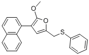 2-METHOXY-3-NAPHTHALEN-1-YL-5-PHENYLSULFANYLMETHYL-FURAN CAS#: 941270-44-6