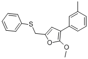 2-METHOXY-5-PHENYLSULFANYLMETHYL-3-M-TOLYL-FURAN CAS#: 941270-43-5