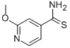 2-Methoxy-4-pyridinecarbothioamide CAS#: 929972-07-6
