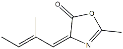 2-Oxazolin-5-one,2-methyl-4-(2-methyl-2-butenylidene)-(6CI) CAS#: 98996-03-3