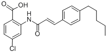 2-(P-AMYLCINNAMOYL)AMINO-4-CHLOROBENZOIC ACID CAS#: 99754-06-0
