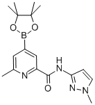2-PYRIDINECARBOXAMIDE, 6-METHYL-N-(1-METHYL-1H-PYRAZOL-3-YL)-4-(4,4,5,5-TETRAMETHYL-1,3,2-DIOXABOROLAN-2-YL)- CAS#: 947179-32-0