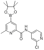 2-PYRIDINECARBOXAMIDE, N-(2-CHLORO-4-PYRIDINYL)-6-METHYL-4-(4,4,5,5-TETRAMETHYL-1,3,2-DIOXABOROLAN-2-YL)- CAS#: 947179-31-9