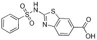 2-[(Phenylsulfonyl)amino]-1,3-benzothiazole-6-carboxylic acid CAS#: 929860-30-0