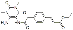 2-Propenoic  acid,  3-[4-[2-[(6-amino-1,2,3,4-tetrahydro-1,3-dimethyl-2,4-dioxo-5-pyrimidinyl)amino]-2-oxoethyl]phenyl]-,  ethyl  ester CAS#: 902159-24-4