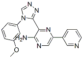 2-Pyrazinamine,  3-[4-(3-methoxyphenyl)-4H-1,2,4-triazol-3-yl]-5-(3-pyridinyl)- CAS#: 951251-59-5