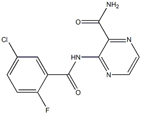 2-PyrazinecarboxaMide, 3-[(5-chloro-2-fluorobenzoyl)aMino]- CAS#: 936564-98-6
