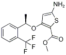 2-Thiophenecarboxylic acid, 5-aMino-3-[(1R)-1-[2-(trifluoroMethyl)phenyl]ethoxy]-, Methyl ester CAS#: 929039-92-9