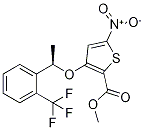 2-Thiophenecarboxylic acid, 5-nitro-3-[(1R)-1-[2-(trifluoroMethyl)phenyl]ethoxy]-, Methyl ester CAS#: 929039-94-1