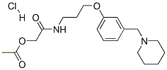2-(acetyloxy)-N-[3-[3-(1-piperidinyl-methyl)phenoxy]propyl]- acetamide monohydrochloride CAS#: 98793-83-0