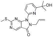2-allyl-1-(6-(2-hydroxypropan-2-yl)pyridin-2-yl)-6-(Methylthio)-1H-pyrazolo[3,4-d]pyriMidin-3(2H)-one CAS#: 955369-56-9
